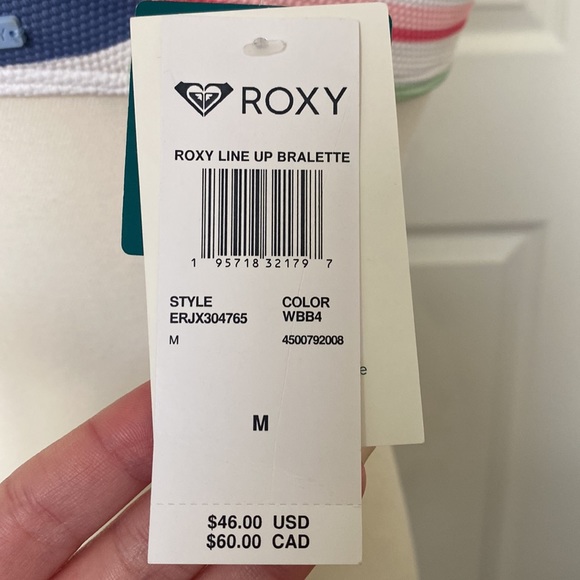NWT Roxy Bikini Top Size M - Picture 5 of 5